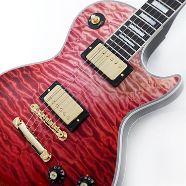 Gibson IKEBE 50th Anniversary 1968 Les Paul Custom 7A Quilt Maple Top Gloss Trans Red SN.511038 画像3