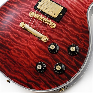 Gibson IKEBE 50th Anniversary 1968 Les Paul Custom 7A Quilt Maple Top Gloss Trans Red SN.511038 画像4