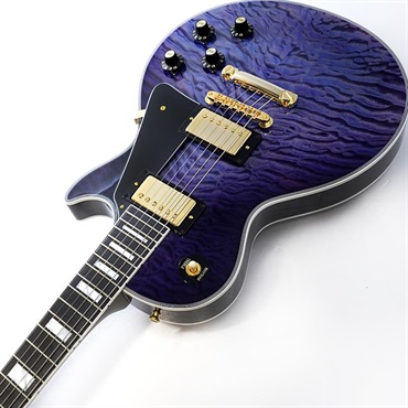 Gibson IKEBE 50th Anniversary 1968 Les Paul Custom 7A Quilt Maple Top Gloss Trans Violet Fade SN.511208 画像5