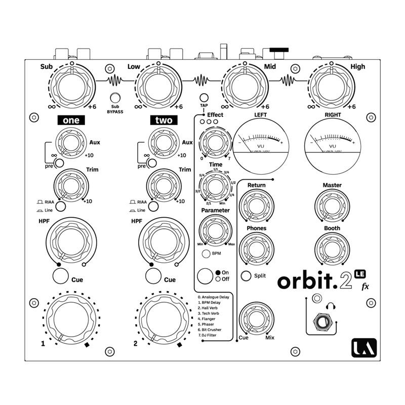 Union Audio orbit.2 LE fx【エフェクト内蔵・2ch・ロータリー