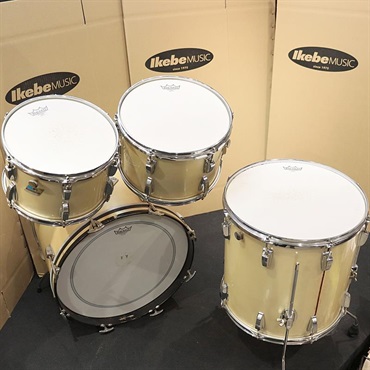 Ludwig VINTAGE 1970's 4pcs Drum Set - Silver Silk [20BD，16FT，12&13TT / ハードケース付属]【委託品】 画像1