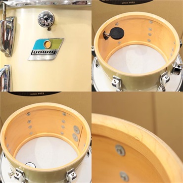 Ludwig VINTAGE 1970's 4pcs Drum Set - Silver Silk [20BD，16FT，12&13TT / ハードケース付属]【委託品】 画像5