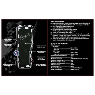 Dunlop (Jim Dunlop) 【9Vアダプタープレゼント！】BG95 [Buddy Guy Signature Wah]（ジムダンロップ）ワウペダル　クライベイビー 画像2