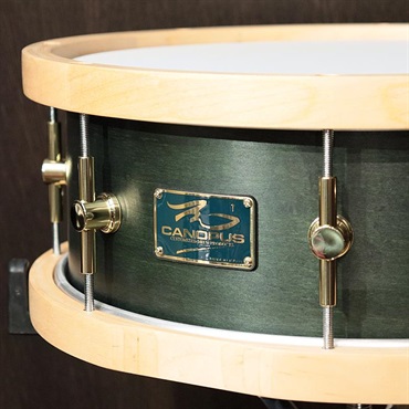 CANOPUS MO-1455WH [MO Snare Drum 14''×5.5'' w/Wood Hoop - Black Olive Oil] 画像1