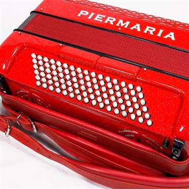 unknown USED 中古 PIERMARIA 206 Vintage Red (イタリア製アコーディオン) (純正ロゴ入りハードケース付) ピエルマリア 画像4