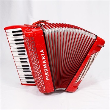 unknown USED 中古 PIERMARIA 206 Vintage Red (イタリア製アコーディオン) (純正ロゴ入りハードケース付) ピエルマリア 画像6