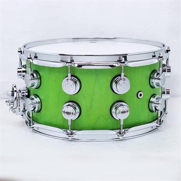 dw Collector's SonicPly Snare Drum 14x7 [Lime Green Stain Oil] 画像1
