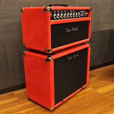 Two-Rock USED 中古 Bloomfield Drive 40Watt Head + 1x12 Port Cabinet Set Red Suede 画像2