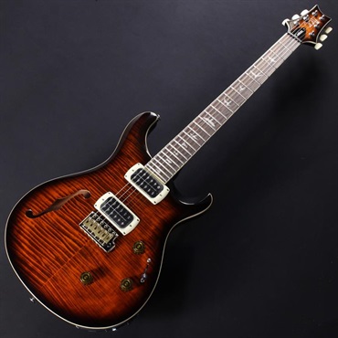 P.R.S. SE Custom 24 Semi-Hollow Piezo (Orange Tiger Smokeburst) #CTI H053695【2025年生産品】 画像1