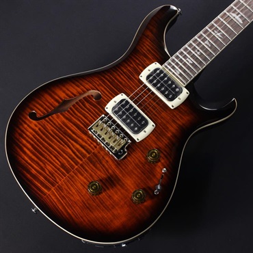 P.R.S. SE Custom 24 Semi-Hollow Piezo (Orange Tiger Smokeburst) #CTI H053695【2025年生産品】 画像2