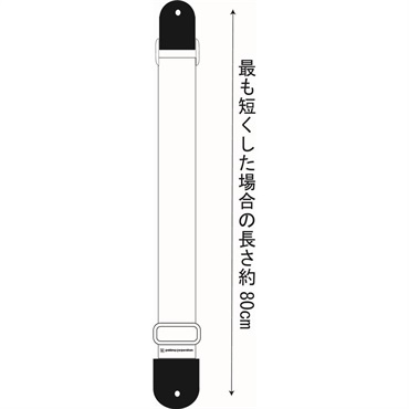 Daiking Corporation ギターストラップ DGS-CRS32″帆布レトロ看板BLACK 画像5