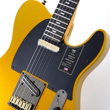 Fender USA 75th Anniversary American Ultra II Telecaster (Liquid Gold/Ebony) 画像3