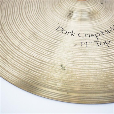 PAiSTe USED 中古 Signature The Paiste Line Dark Crisp HiHat 14 pair [Top:868g/Bottom:1496g] 画像3
