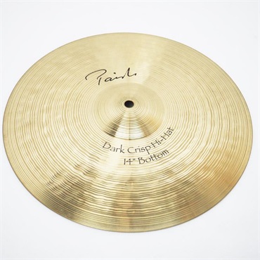 PAiSTe USED 中古 Signature The Paiste Line Dark Crisp HiHat 14 pair [Top:868g/Bottom:1496g] 画像5