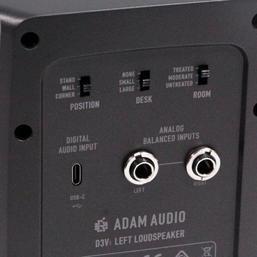ADAM 【開封アウトレット特価】 D3V BLACK (ペア)(アダム)(モニタースピーカー)(レコーディング・DTM)(デスクトップ・モニタースピーカー) 画像3