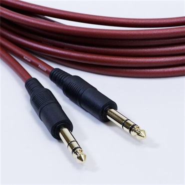 Noah’sark PASSGO RED TRS Cable (3.0m)(パスゴーレッド)(ラインケーブル/モニタースピーカーケーブル)(TRS-TRS)(6.3(3極)-6.3(3極))(日本製) 画像1