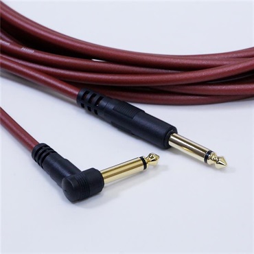 Noah’sark PASSGO RED TS PHONE Cable (L型)(3.0m)(パスゴーレッド)(ラインケーブル/ギターケーブル/楽器用ケーブル)(L型 Phone-Phone)(6.3(2極)-6.3(2極)， L字-ｽﾄﾚｰﾄ)(日本製) 画像1