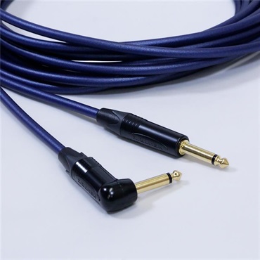 Noah’sark PASSGO BLUE TS PHONE Cable (L型)(3.0m)(パスゴーブルー)(ラインケーブル/ギターケーブル/楽器用ケーブル)(L型 Phone-Phone)(6.3(2極)-6.3(2極)， L字-ｽﾄﾚｰﾄ)(日本製) 画像1