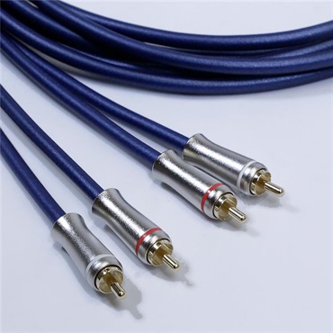 Noah’sark PASSGO BLUE RCA Cable (ステレオ)(2.0ｍ)(パスゴーブルー)(ラインケーブル/スレテオケーブル)(Stereo RCA-RCA)(RCA(L/R)-RCA(L/R))(日本製) 画像1