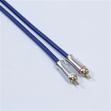 Noah’sark PASSGO BLUE RCA Cable (ステレオ)(2.0ｍ)(パスゴーブルー)(ラインケーブル/スレテオケーブル)(Stereo RCA-RCA)(RCA(L/R)-RCA(L/R))(日本製) 画像2