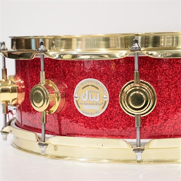 dw USED 中古 Collector's Maple 14''×5'' Snare Drum - Red Sparkle【委託品】※値下げしました！ 画像1