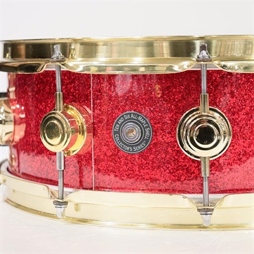 dw USED 中古 Collector's Maple 14''×5'' Snare Drum - Red Sparkle【委託品】※値下げしました！ 画像4