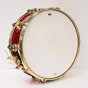dw USED 中古 Collector's Maple 14''×5'' Snare Drum - Red Sparkle【委託品】※値下げしました！ 画像5