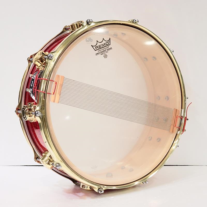 dw USED 中古 Collector's Maple 14''×5'' Snare Drum - Red Sparkle