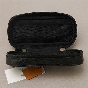 AQUBE MUSIC PRODUCTS 【ギター・ベース小物用 国産本革ポーチ】Leather Utility Pouch / Oblong・BLACK 画像2