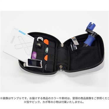 AQUBE MUSIC PRODUCTS 【ギター・ベース小物用 国産本革ポーチ】Leather Utility Pouch / Square・BLACK 画像5