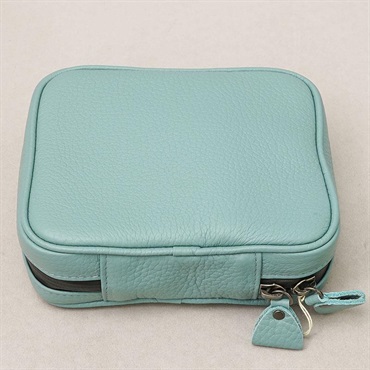 AQUBE MUSIC PRODUCTS 【ギター・ベース小物用 国産本革ポーチ】Leather Utility Pouch / Square・AQUA BLUE 画像2