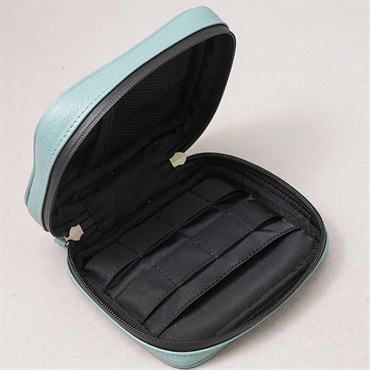 AQUBE MUSIC PRODUCTS 【ギター・ベース小物用 国産本革ポーチ】Leather Utility Pouch / Square・AQUA BLUE 画像4