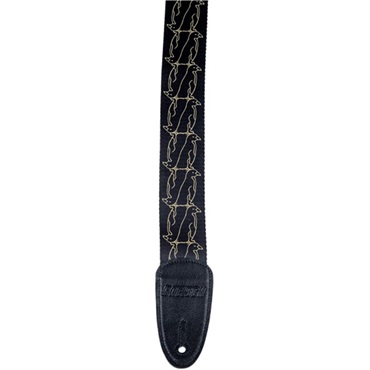 GRETSCH Gretsch Alternating Black Penguins Strap， Gold(9227364002) 画像1