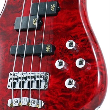 Warwick Pro Series Streamer LX 4st Birdseye Poplar Top (Dark Bleached Red TP HP) [Ikebe 50th Anniversary Special Edition] #13964 画像3