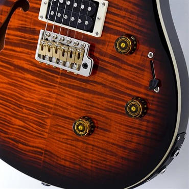 P.R.S. USED 中古 SE Custom 24 Semi-Hollow Piezo (Orange Tiger Smokeburst) SN.CTIG112477 画像4