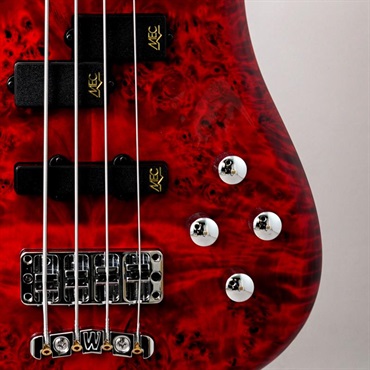Warwick Pro Series Streamer LX 4st Birdseye Poplar Top (Dark Bleached Red TP HP) [Ikebe 50th Anniversary Special Edition] #13964 画像8