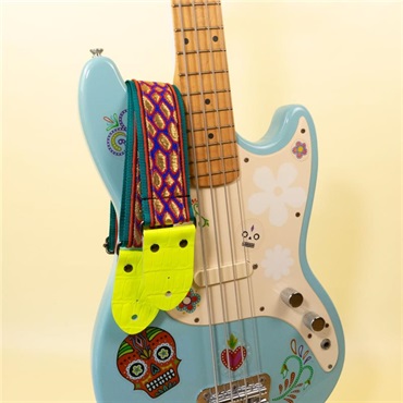 tsundrum_chan ウロコ柄ギターストラップ　グリーン｜Dragon Scale Guitar Strap　Green 画像6
