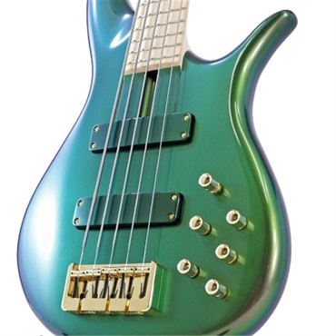 F-bass BN5 Alder body (Purple & Green [Urban Ivy] SuperShift Pearl Gloss with Gold Hardware) 画像2