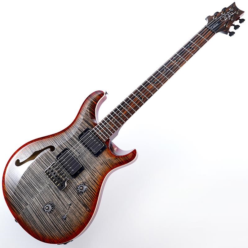 P.R.S. Wood Library Custom 24 Semi-Hollow (Chacoal Cherry Burst