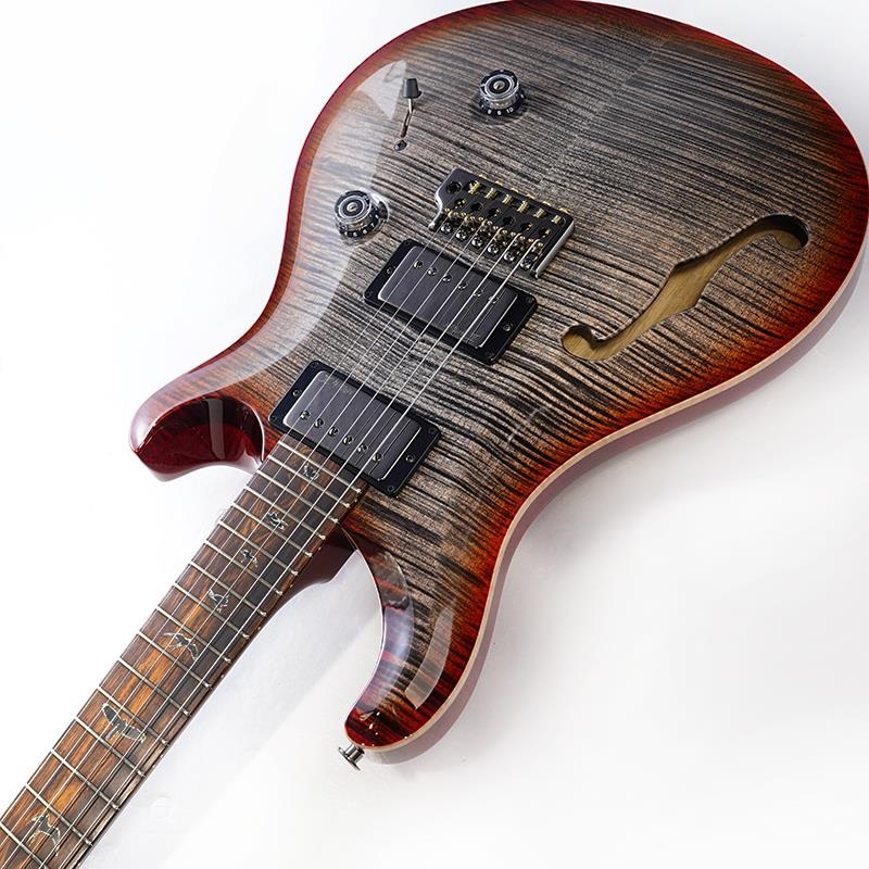 P.R.S. Wood Library Custom 24 Semi-Hollow (Chacoal Cherry Burst