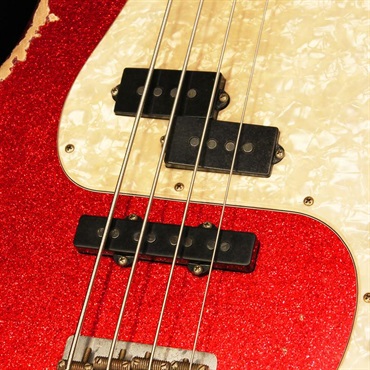 Fender Custom Shop Limited Edition Masterbuilt J Precision Bass PJ， King’s Red Sparkle 画像2