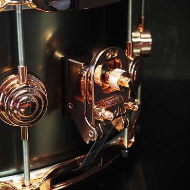 dw DRVD6514SVPBK [Collector's Satin Black Over Brass Snare 14×6.5 / Copper Finish Hardware]【日本初入荷/特注品】 画像5