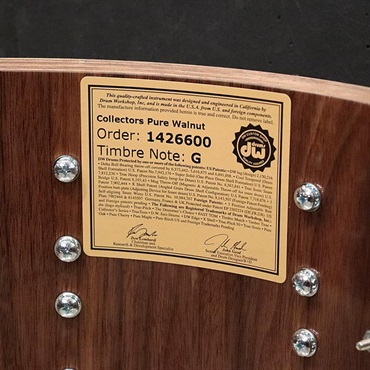 dw DR930714SSNRN692 [Collector's Pure Walnut 14''×7'' - Natural To Quick Ebony Burst / Black Nickel Finish Hardware]【限定生産モデル】 画像6