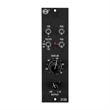 H2 Audio 2128 Mic Pre 【予約商品・6月8日発売予定】(エイチツーオーディオ)(マイクプリアンプ)(500シリーズ)(Heliosコンソール) 画像1