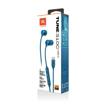 JBL Tune 310C USB Blue (ブルー)(ジェイビーエル)(イヤホン)(USB-C)(ハイレゾ対応)(リモコン付き)(JBLT310CBLU)【国内正規品・1年保証】 画像8