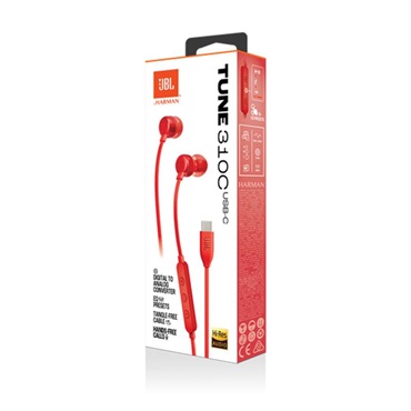 JBL Tune 310C USB Red (レッド)(ジェイビーエル)(イヤホン)(USB-C)(ハイレゾ対応)(リモコン付き)(JBLT310CRED)【国内正規品・1年保証】 画像8