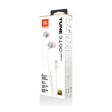 JBL Tune 310C USB White (ホワイト)(ジェイビーエル)(イヤホン)(USB-C)(ハイレゾ対応)(リモコン付き)(JBLT310CWHT)【国内正規品・1年保証】 画像8