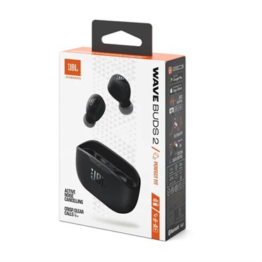 JBL Wave Buds 2 Black (ブラック)(ジェイビーエル)(ワイヤレスイヤホン)(ノイズキャンセリング搭載)(IPX2防水防塵)(マルチポイント対応)(JBLWBUDS2BLK)【国内正規品・1年保証】 画像5