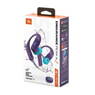 JBL Endurance Peak 4 Purple (パープル)(ワイヤレスイヤホン)(ハイブリッドノイズキャンセリング搭載)(防水防塵IP68対応)(マルチポイント対応)(JBLENDUPEAK4PUR)【国内正規品・1年保証】 画像7