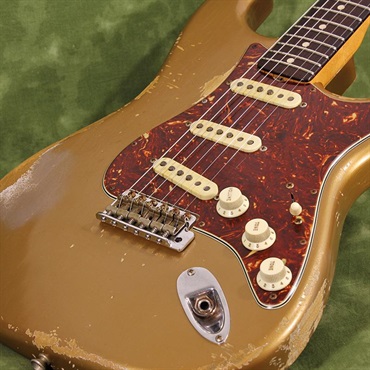 Fender Custom Shop USED 中古 MBS 62 Stratocaster Heavy Relic Aged Shoreline Gold Master Built By Jason Smith SN.R103717 【2019NAMM Re-Order Model】 画像4
